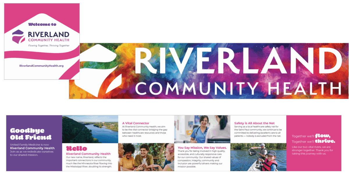 River land community health campaign spread