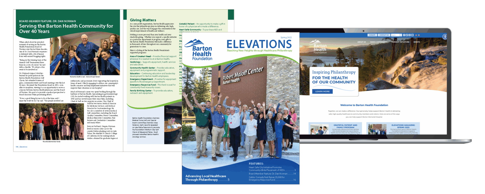 Barton health foundation campaign spread Barton health foundation campaign spread
