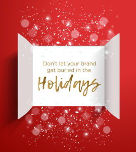 Staying on brand during the holidays card graphic