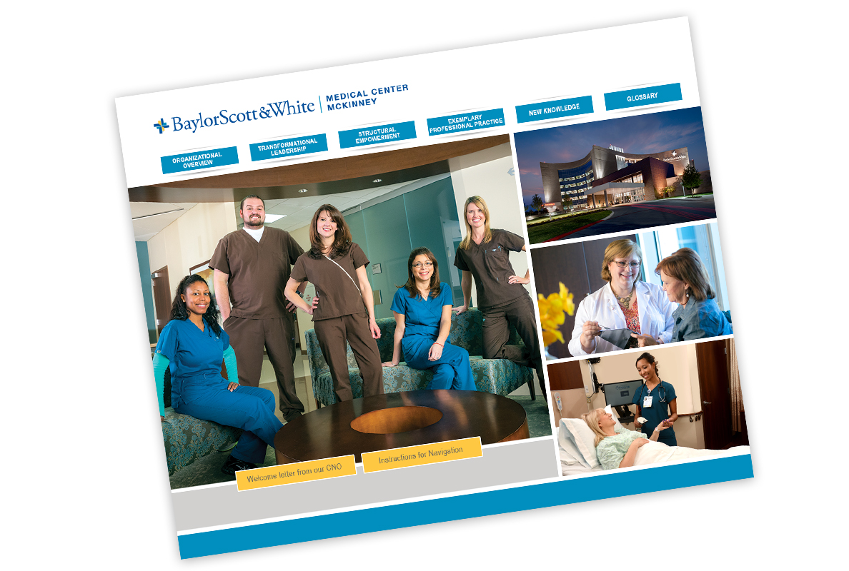 BaylorScott&White Medical Center McKinney Magent homepage design created by Jet Marketing